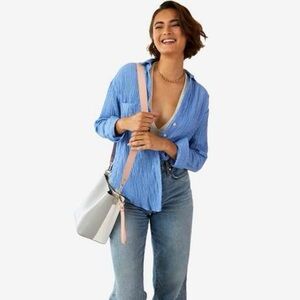 NWOT Summer & Rose Vegan Leather Bucket Bag